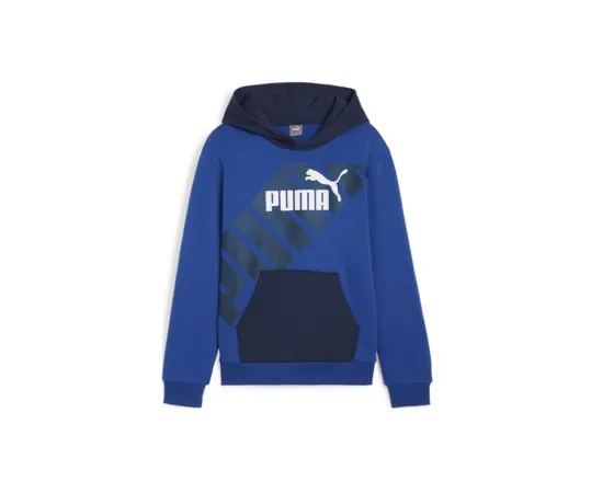 lacitesport.com - Puma Power Sweat à capuche Enfant, Couleur: Bleu, Taille: 8 ans (EU128)