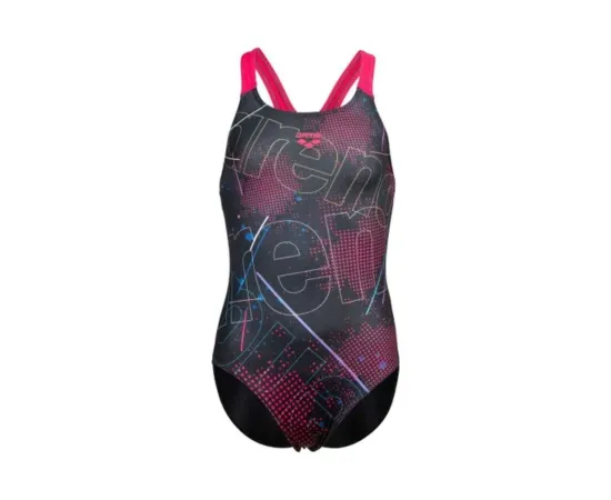 lacitesport.com - Arena Girl Galactic Maillot de bain Fille, Couleur: Noir, Taille: 6/7 ans