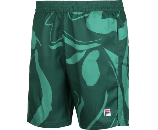 lacitesport.com - Fila Leo Printed Vert Short de tennis Homme, Couleur: Vert, Taille: M