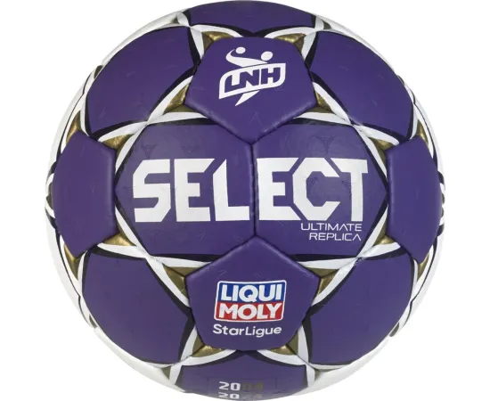 lacitesport.com - Select Ultimate Replica LNH 24/25 Ballon de handball, Couleur: Violet, Taille: T0