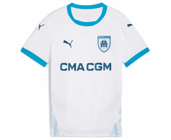 lacitesport.com - Puma OM Maillot Domicile 24/25 Homme, Couleur: Blanc, Taille: M