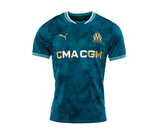 lacitesport.com - Puma OM Maillot Extérieur 24/25 Homme, Couleur: Bleu, Taille: S