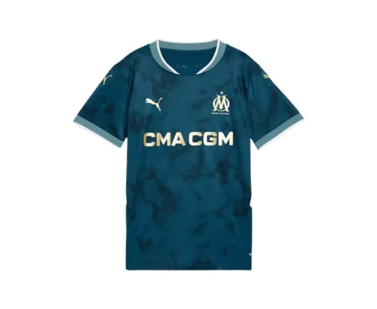 lacitesport.com - Puma OM Maillot Extérieur 24/25 Enfant, Couleur: Bleu, Taille: 6 ans