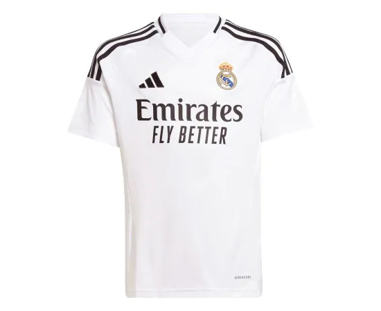 lacitesport.com - Adidas Real Madrid Maillot Domicile 24/25 Enfant, Couleur: Blanc, Taille: 13/14 ans