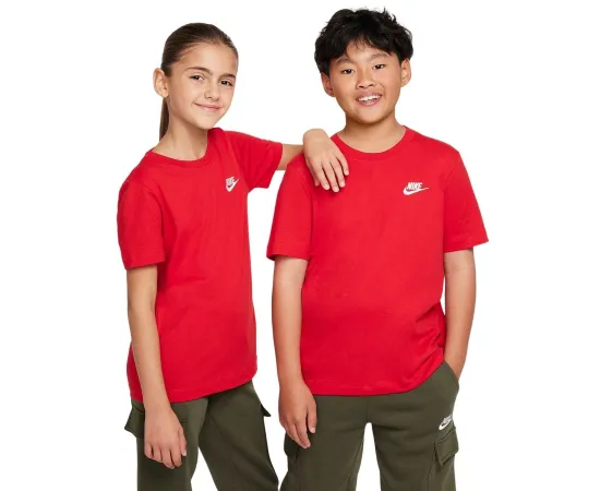 lacitesport.com - Nike EMB Futura T-shirt Enfant, Couleur: Rouge, Taille: M (enfant)