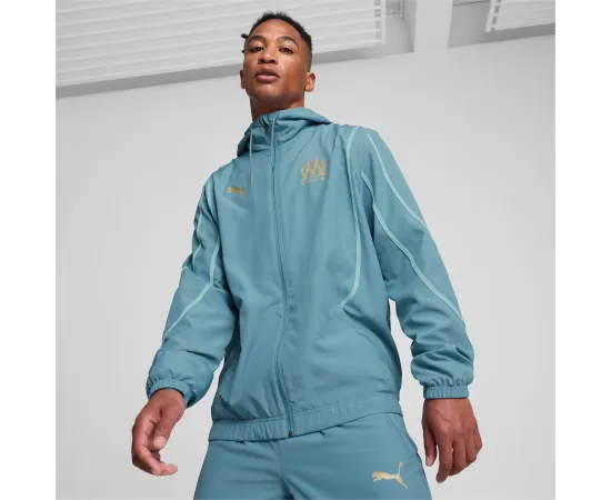 lacitesport.com - Puma OM Veste à capuche Pre-match 24/25 Homme, Taille: S