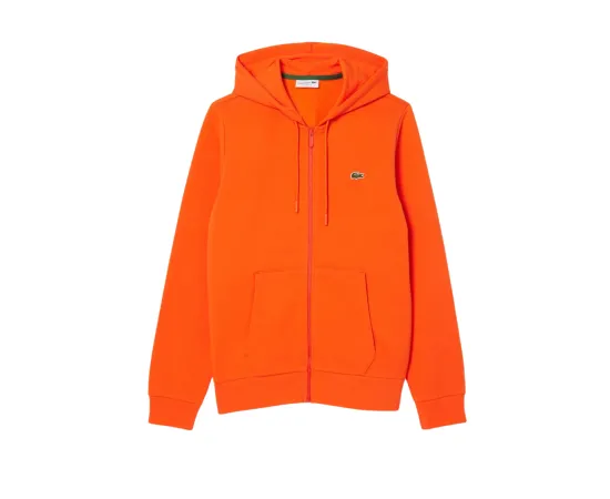 lacitesport.com - Lacoste Sweat à capuche zippé Homme, Couleur: Orange, Taille: 2