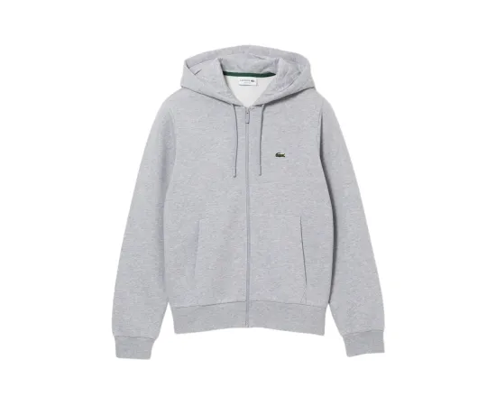 lacitesport.com - Lacoste Sweat à capuche zippé Homme, Couleur: Gris, Taille: 2