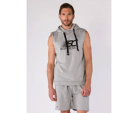 lacitesport.com - Bodycross Benjy Sweat sans manches Homme, Couleur: Gris, Taille: L