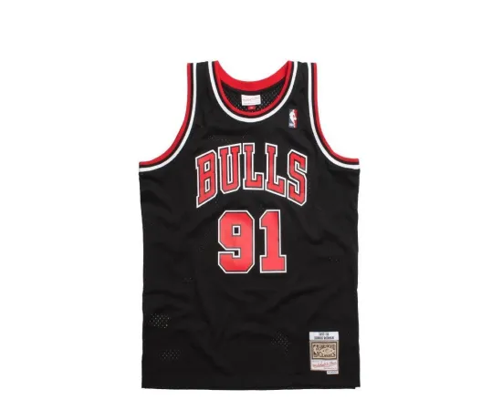 lacitesport.com - Mitchell & Ness NBA Dennis RODMAN Chicago Bulls Swingman Maillot de basket Adulte, Taille: XXL