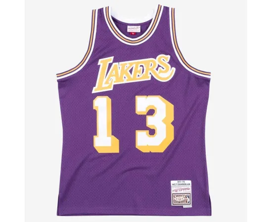 lacitesport.com - Mitchell&Ness NBA Wilt Chamberlain Los Angeles Lakers Swingman Maillot de basket Adulte, Taille: XXL