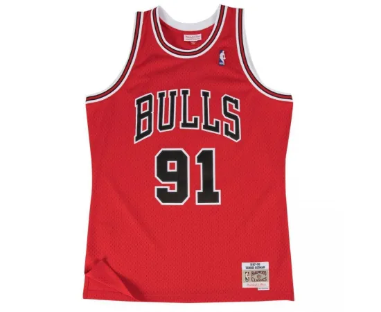 lacitesport.com - Mitchell & Ness NBA Dennis RODMAN Chicago Bulls Swingman Maillot de basket Adulte, Taille: S