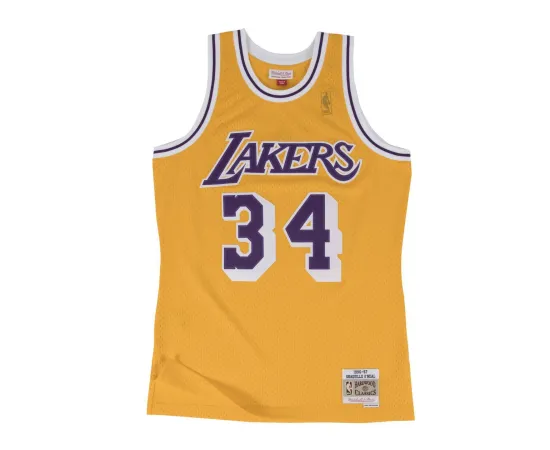 lacitesport.com - Mitchell&Ness NBA Shaquille O'Neal Los Angeles Lakers Swingman Maillot de basket Adulte, Taille: XS