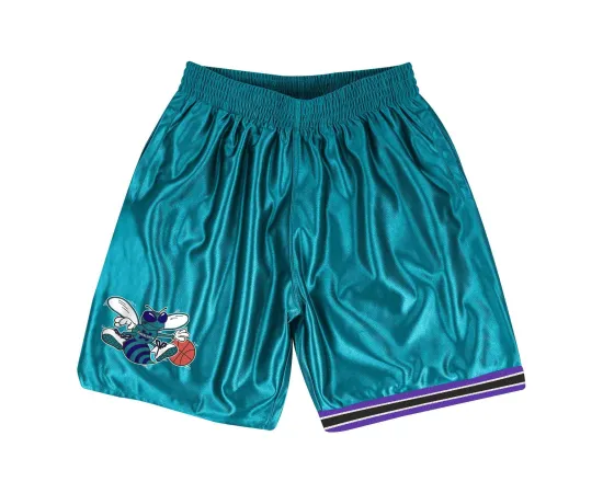 lacitesport.com - Mitchell&Ness NBA Dazzle Charlotte Hornets Short de basket Adulte, Taille: L