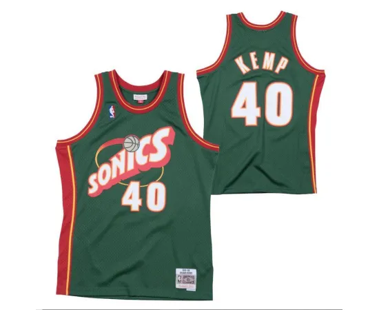 lacitesport.com - Mitchell&Ness NBA Shawn Kemp Seattle SuperSonics Maillot de basket Enfant, Taille: 12 ans