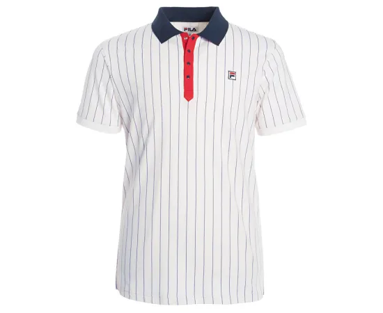 lacitesport.com - Fila Stripes Polo de tennis Enfant, Couleur: Blanc, Taille: 12 ans